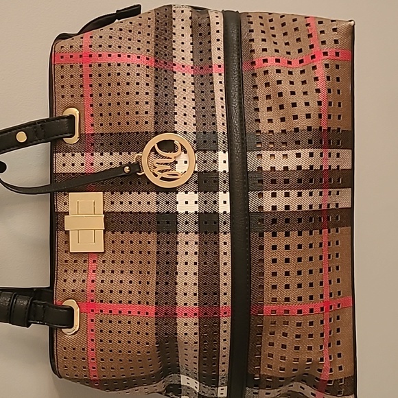 Miss Caprice Plaid Freya- Camel Handbag - Picture 2 of 12